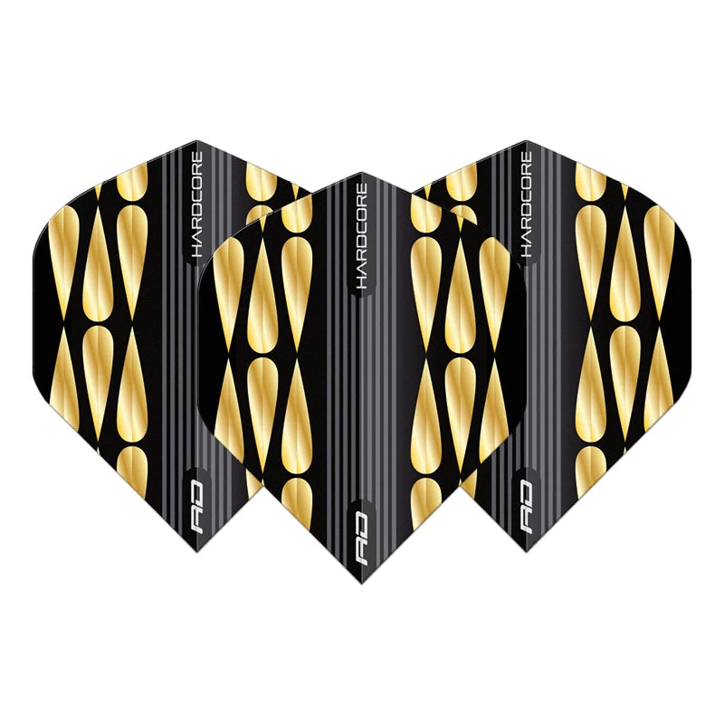 Red Dragon Darts Gold & Black Teardrop Hardcore Premium Standard 2 Red Dragon Darts Gold & Black Teardrop Hardcore Premium Standard - Image 2