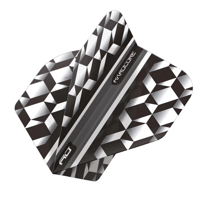 Red Dragon Darts White & Black Geometric Hardcore Radical Standard 1 Red Dragon Darts White & Black Geometric Hardcore Radical Standard