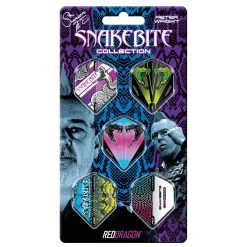 Red Dragon Darts Peter Wright Snakebite Hardcore Flight Collection Card 1