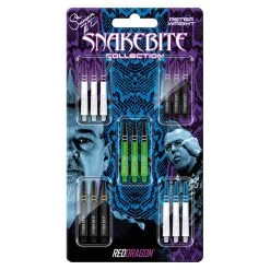 Red Dragon Darts Peter Wright Snakebite Nitro Ionic Shaft Collection Card