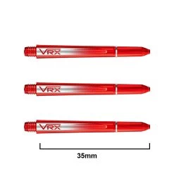 Red Dragon Darts VRX Shafts -Pro Dart Shop VRX Short Red