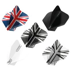 Red Dragon Darts Hardcore Union Jack Flights Selection Pack