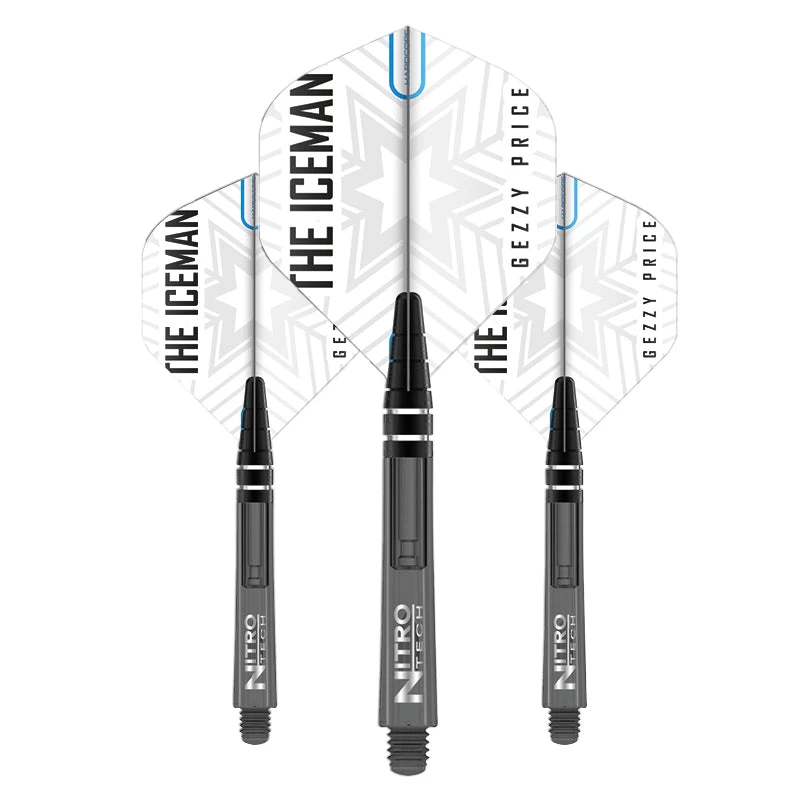 Red Dragon Darts Flight & Shaft Combo - Iceman White 1 Red Dragon Darts Flight & Shaft Combo - Iceman White