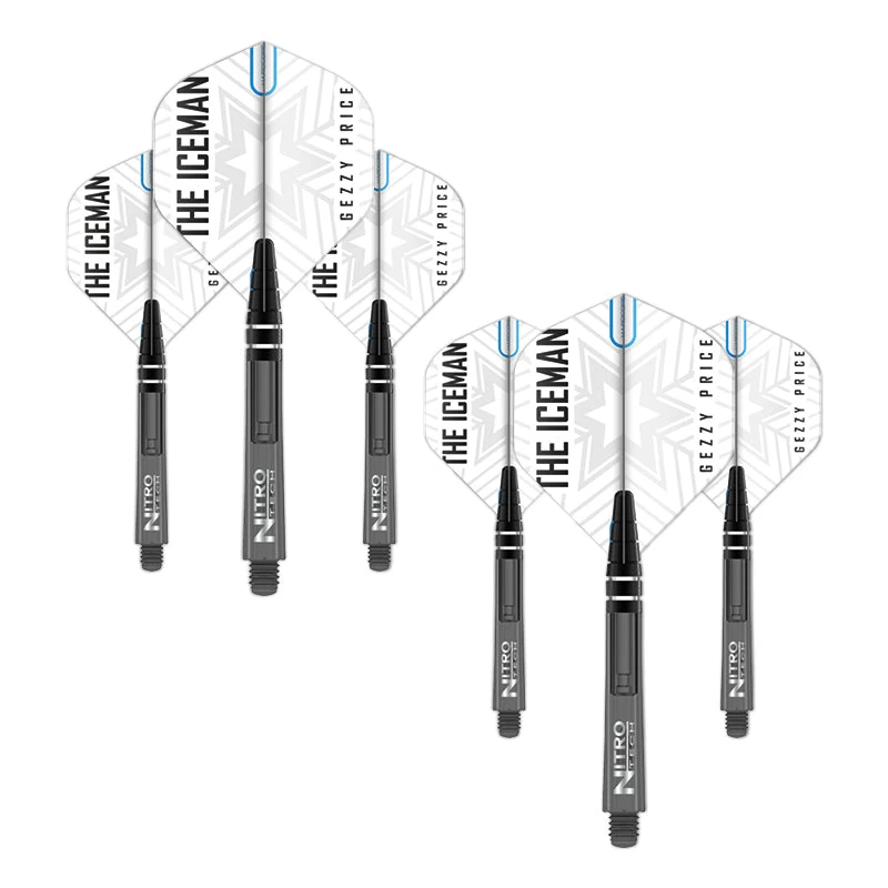 Red Dragon Darts Flight & Shaft Combo - Iceman White 2 Red Dragon Darts Flight & Shaft Combo - Iceman White - Image 2