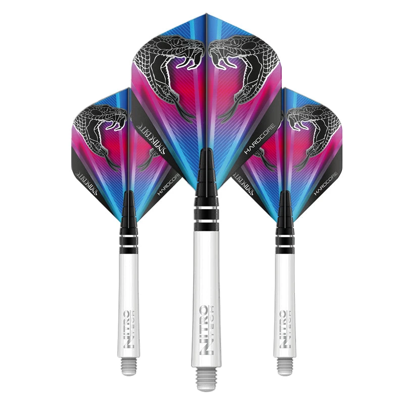 Red Dragon Darts Flight & Shaft Combo - Snakebite Design 1 Red Dragon Darts Flight & Shaft Combo - Snakebite Design