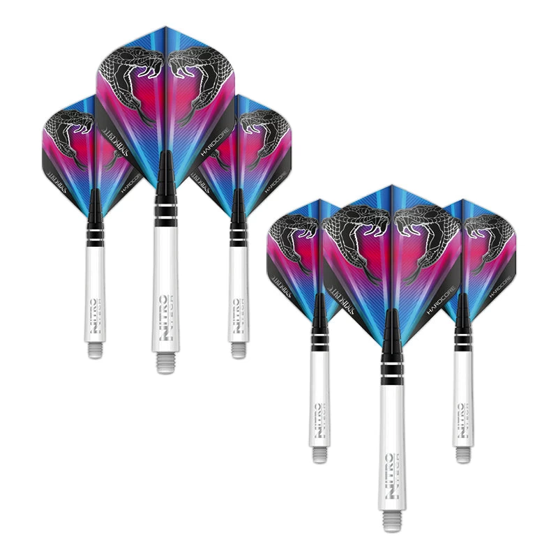 Red Dragon Darts Flight & Shaft Combo - Snakebite Design 2 Red Dragon Darts Flight & Shaft Combo - Snakebite Design - Image 2