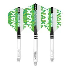 Red Dragon Darts Peter Wright Snakebite Ionic Green Combo