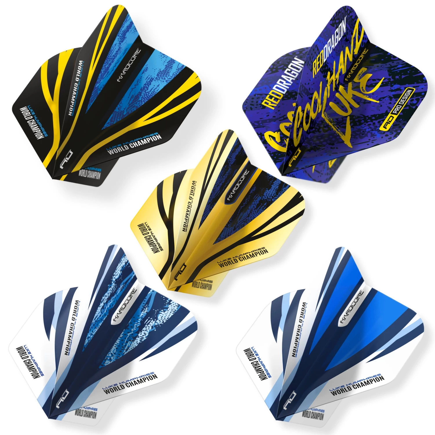 Red Dragon Darts Luke Humphries World Champion Hardcore Flight Collection 2 Red Dragon Darts Luke Humphries World Champion Hardcore Flight Collection - Image 2