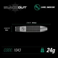 Winmau Blackout 2 -Pro Dart Shop blackout dims 1043 24g 1