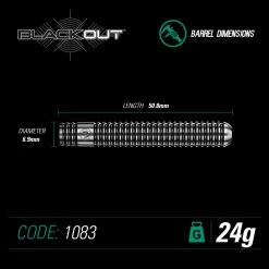 Winmau Blackout 1 -Pro Dart Shop blackout dims 1083 24g 1