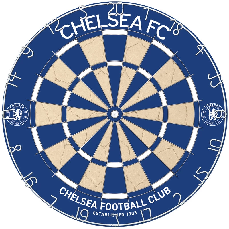 Red Dragon Darts Chelsea Football Club Dartboard 1 Red Dragon Darts Chelsea Football Club Dartboard
