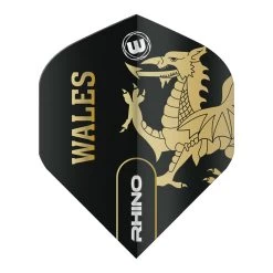 Winmau Black & Gold Wales Rhino Standard 5 Winmau Black & Gold Wales Rhino Standard -Pro Dart Shop f6533 x 1