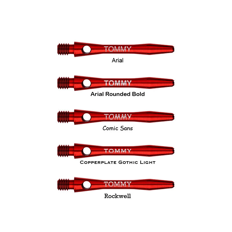 Red Dragon Darts Personalised Shafts - Anodised Aluminium Short 6 Red Dragon Darts Personalised Shafts - Anodised Aluminium Short - Image 6